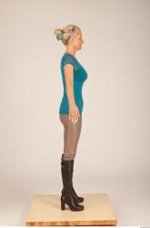 Whole Body Woman Animation references Casual Slim Studio photo references